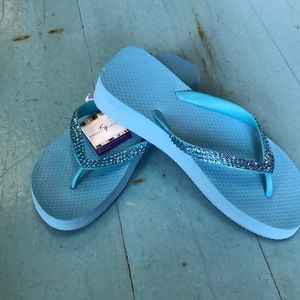 💎 Kimberly Grace Swarovski Crystal Flip Flops
